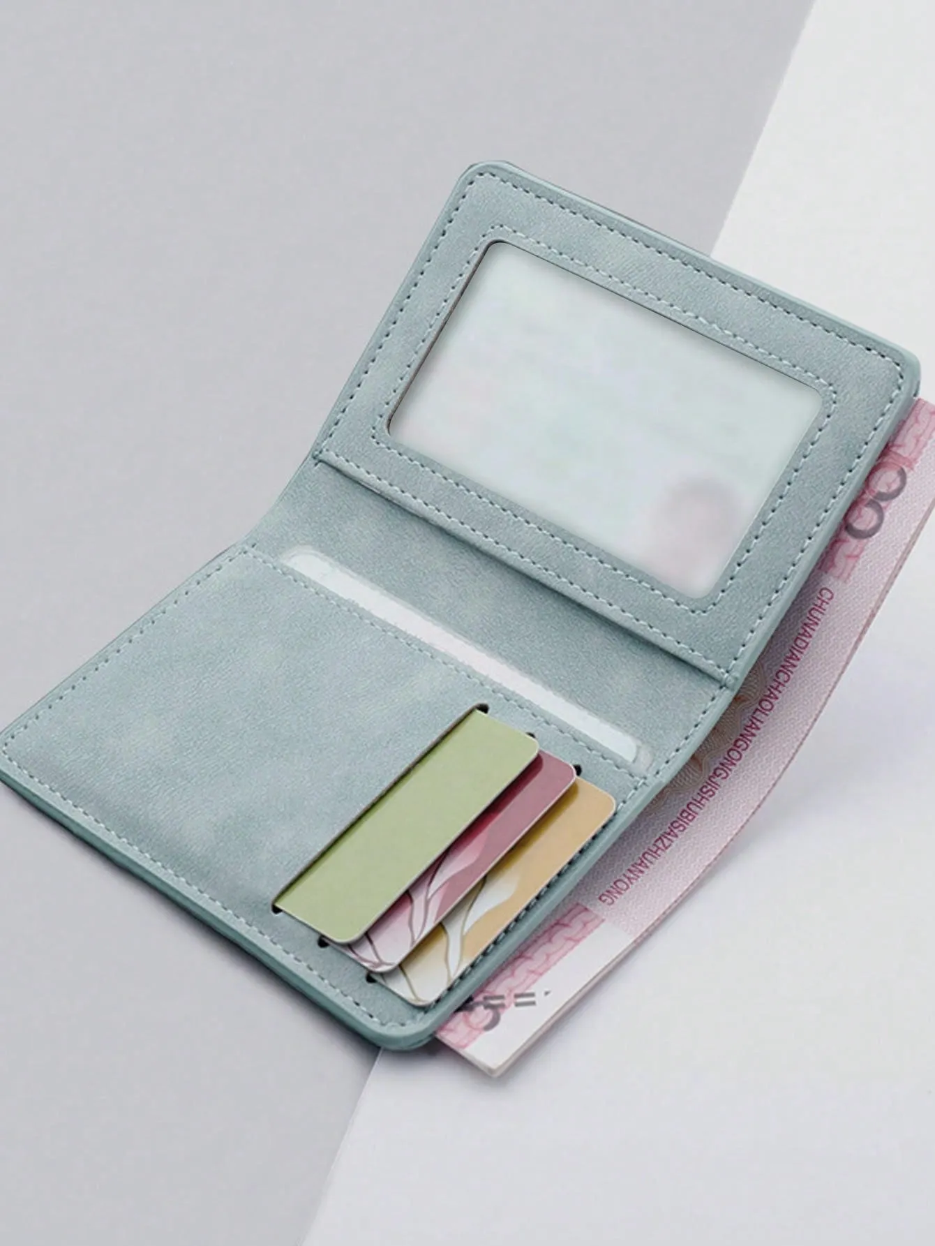 Small Wallet Card Holder, Ultra-Thin Multi-Functional Driver's License And Money Pocket With Multiple Card Slots, Vertical Card Case