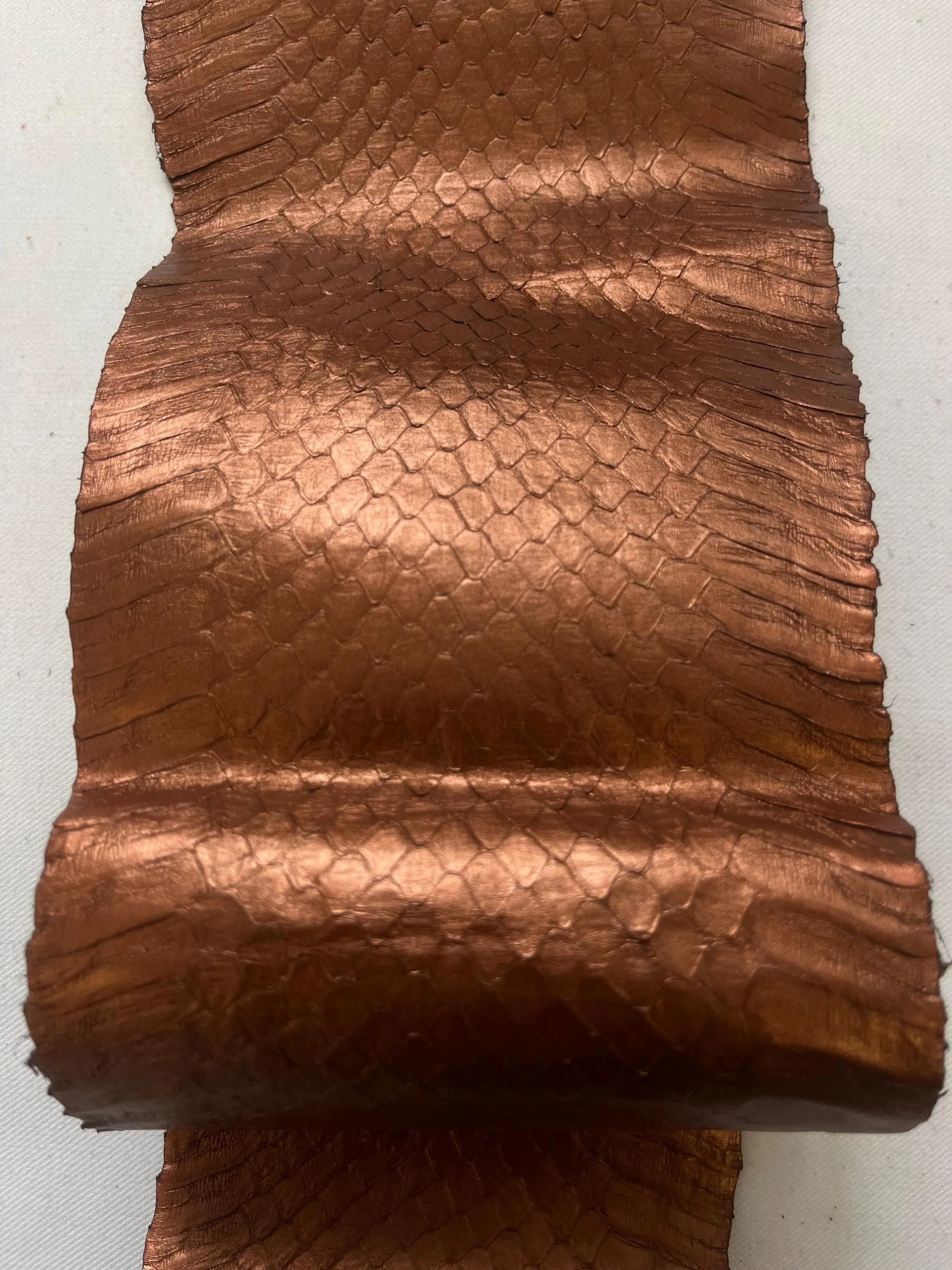 Snake Leather - Genuine Snakeskin Hide for Crafts, Metallic and Thin, Thick 0.3mm (1 oz) , Unique DIY Projects