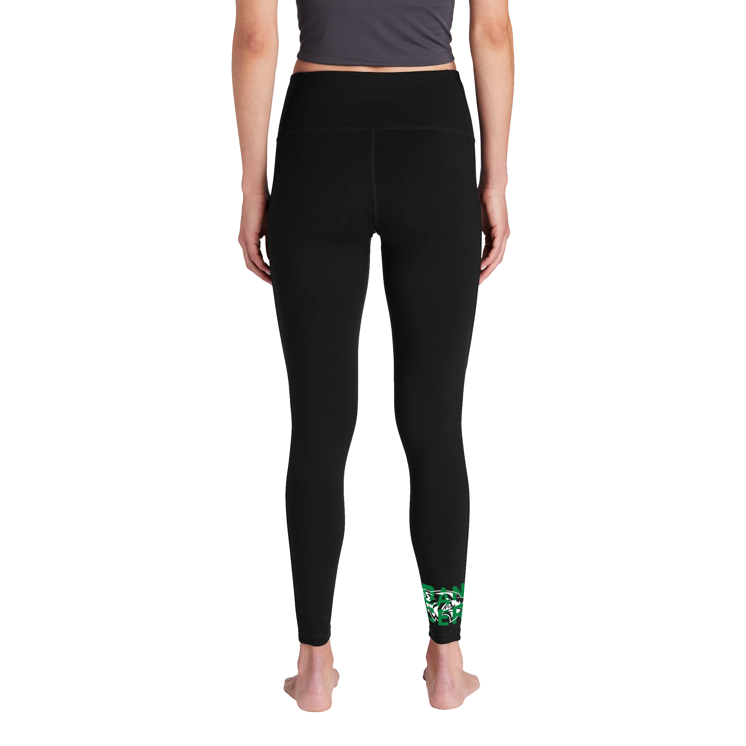 Sport-Tek Ladies High Rise 7/8 Legging- Wolverine Dancer Sm