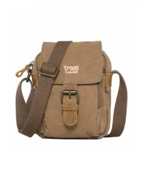 Troop London Classic Small Cross Body Bag - Brown