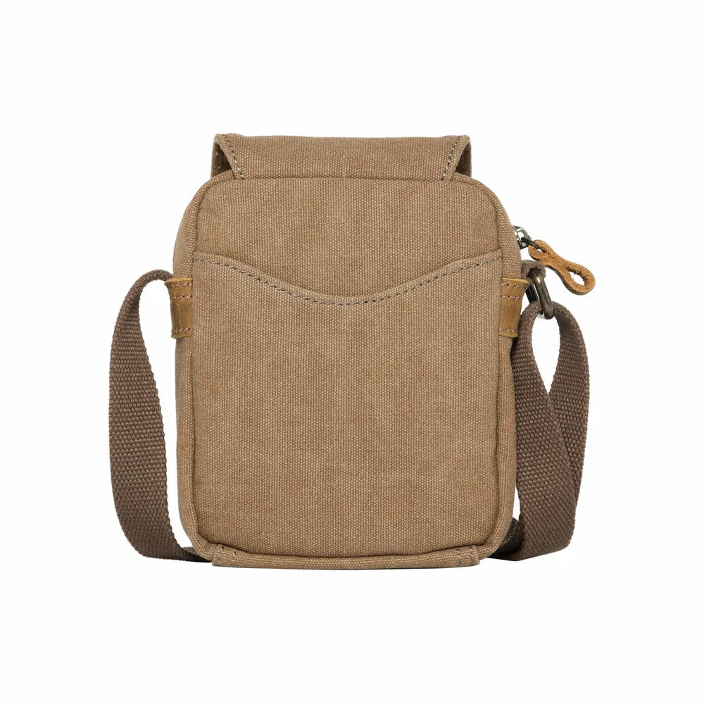 Troop London Classic Small Cross Body Bag - Brown