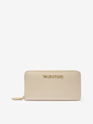 Valentino Girls Divina Zip Around Wallet in Beige (14.5cm)