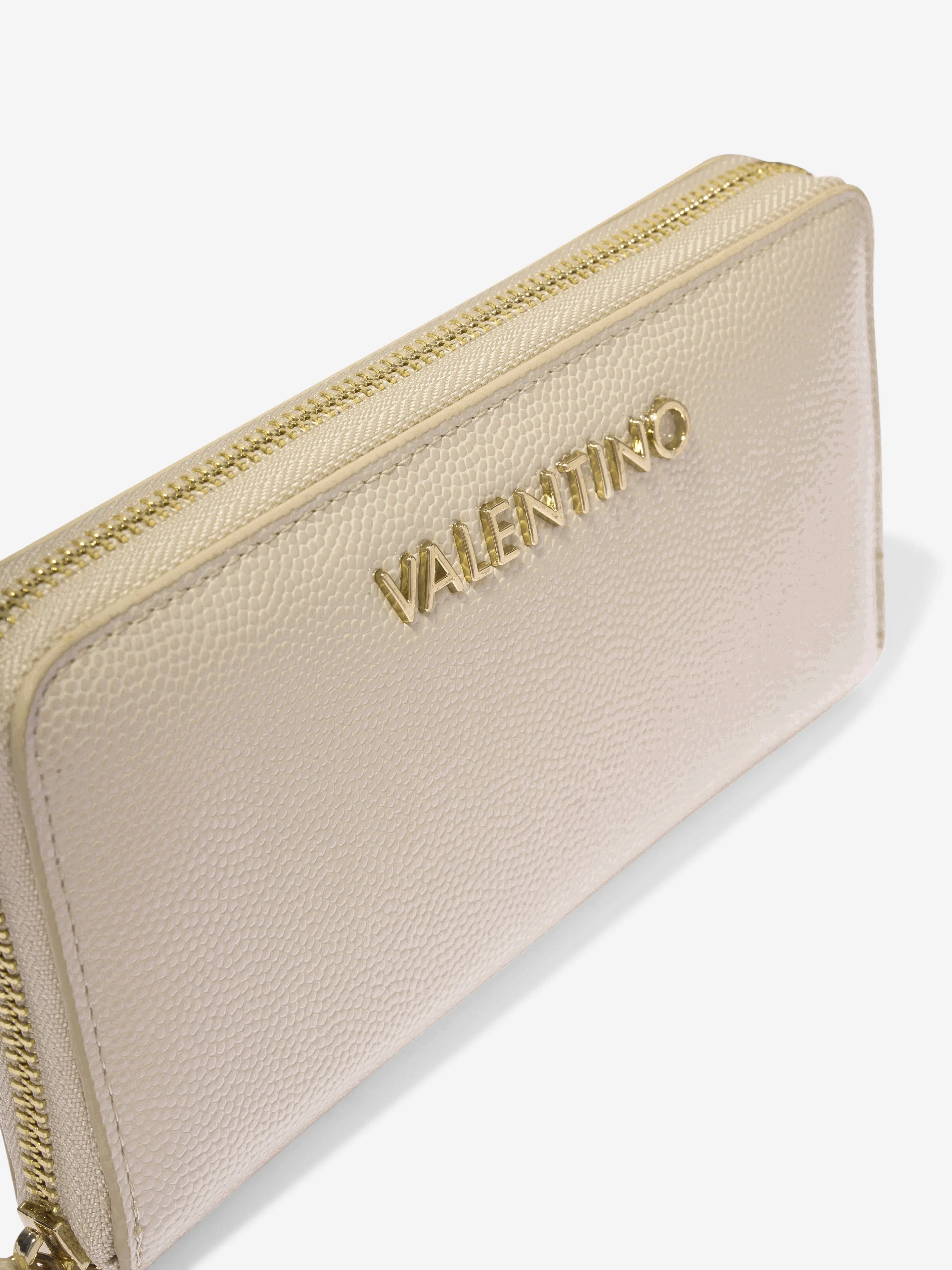 Valentino Girls Divina Zip Around Wallet in Beige (14.5cm)