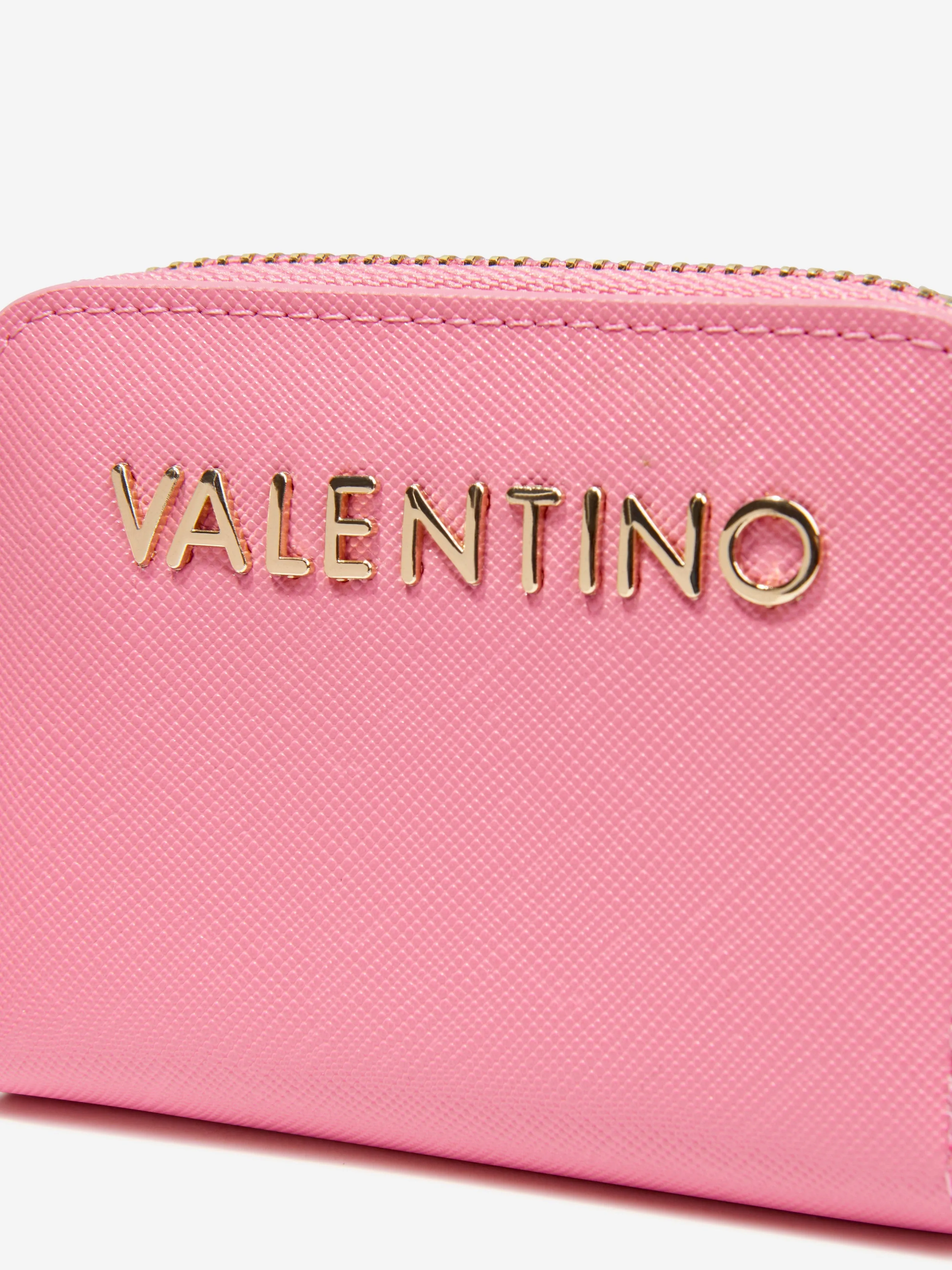 Valentino Girls Divina Zip Around Wallet in Pink