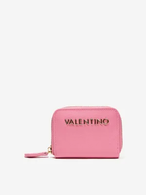 Valentino Girls Divina Zip Around Wallet in Pink