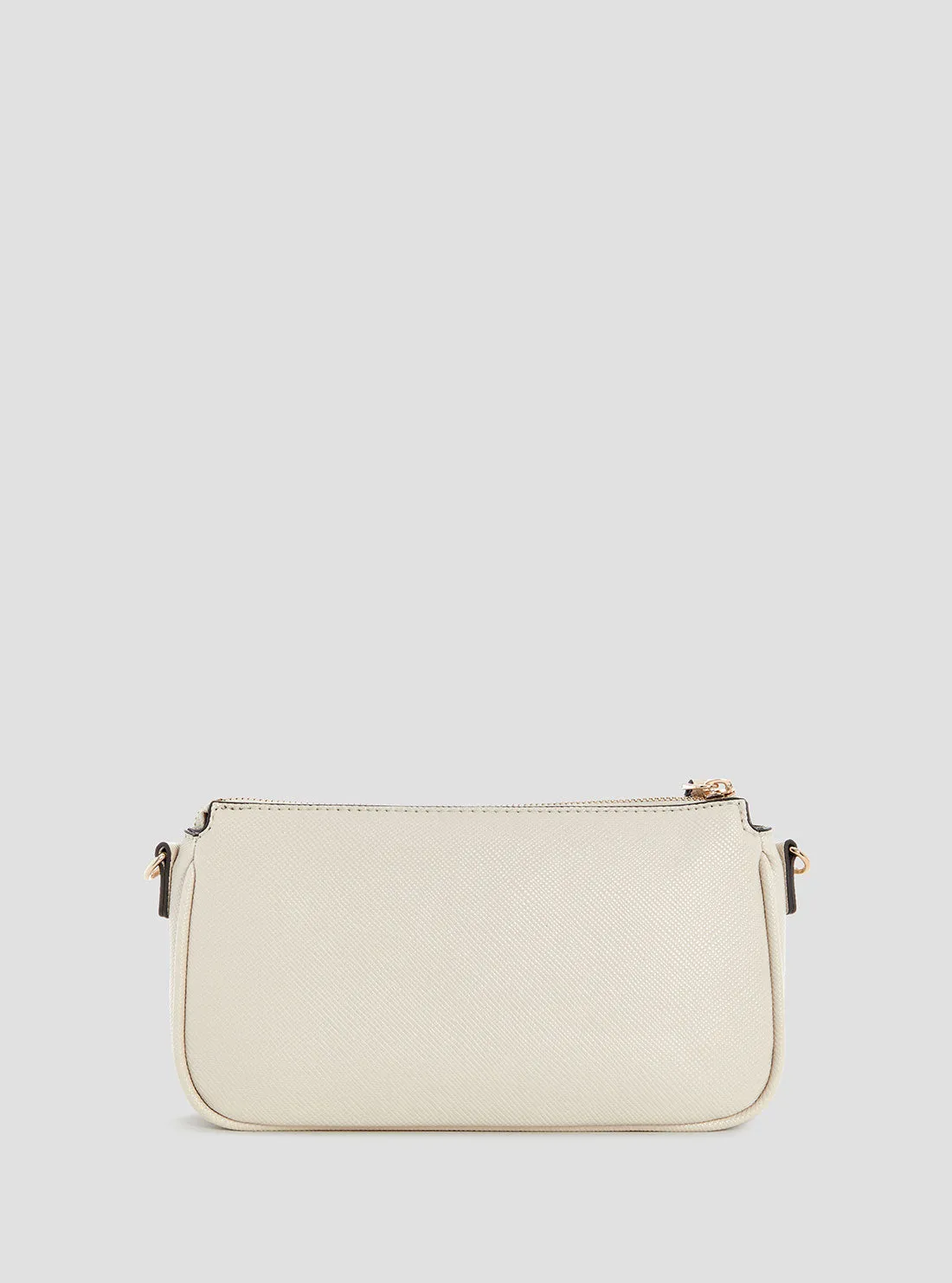 White Noelle Double Crossbody Pouch Bag