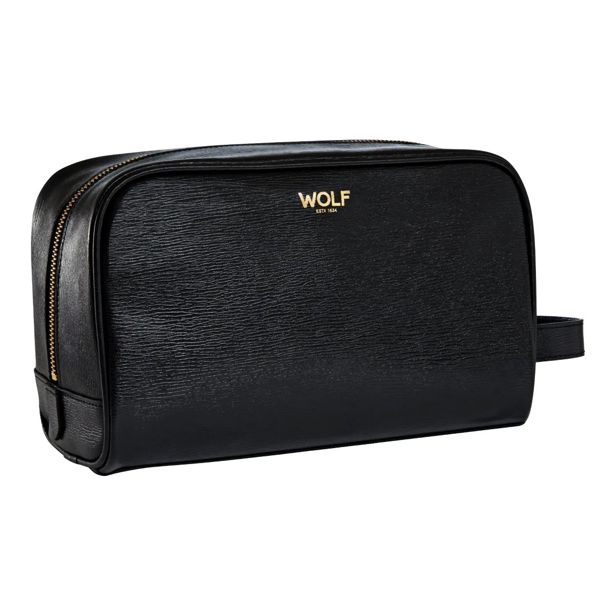 WOF W Collection Leather Black Washbag