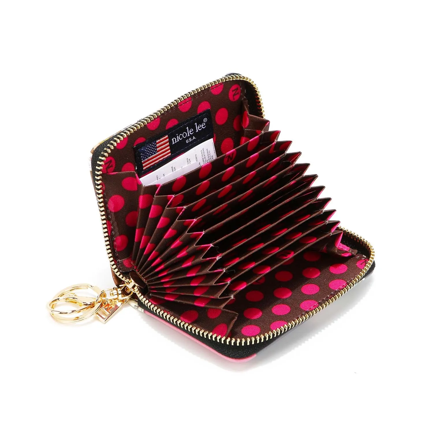 ZIP ACCORDION CARD HOLDER